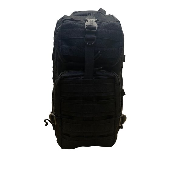 Explorer Unisex Black Nylon Multiple Compartments & Straps Tactical Backpack - Picture 1 of 13